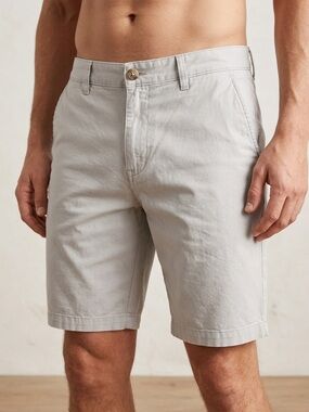 Goodfellow & Co Light Gray Flat‑Front Mens Shorts